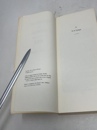 Questions and Answers about the Bible