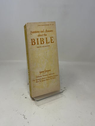 Questions and Answers about the Bible