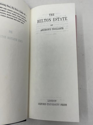 The Belton Estate (The World's Classics No. 251)