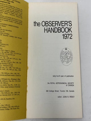 The Observer's Handbook 1972