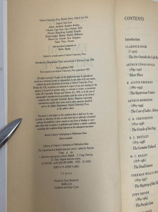 The Oxford Book of English Detective Stories
