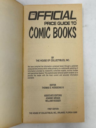 The Official 1983 Price Guide to Comic Books