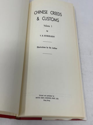 Chinese Creeds and Customs (3 Volumes)
