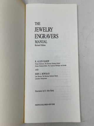 The Jewelry Engraver's Manual