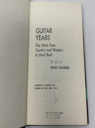 Guitar Years: Pop Music from Country and Western to Hard Rock