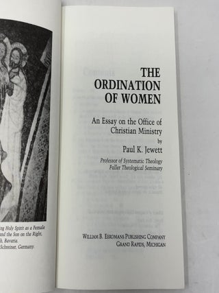 The Ordination of Women: An Essay on the Office of Christian Ministry