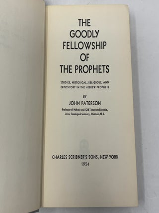 The Goodly Fellowship of the Prophets