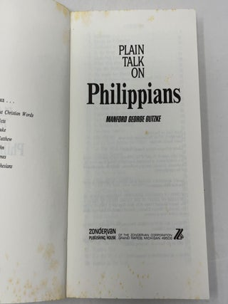 Plain Talk on Philippians