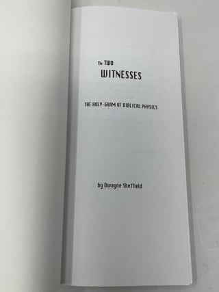 The Two Witnesses: The Holy-Gram of Biblical Physics