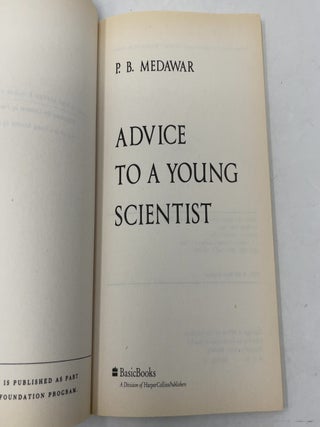 Advice to a Young Scientist
