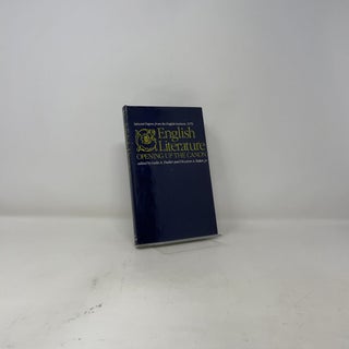 English Literature: Opening Up the Canon. Selected Papers from the English Institute, 1979