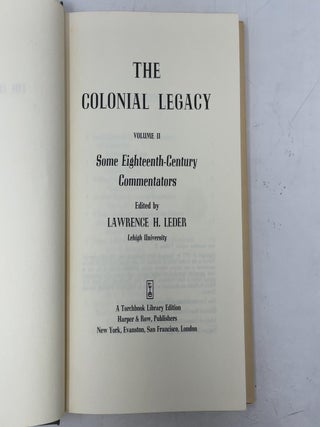 His Colonial Legacy: Some Eighteenth-Century Commentators