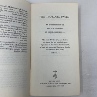The Two-Edged Sword: An Interpretation of the Old Testament