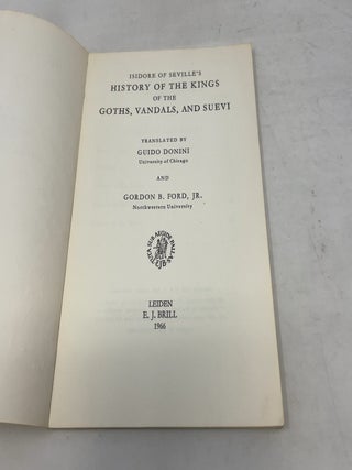 Isidore of Sevilles's History of the Kings of the Goths, Vandals, and Suevi