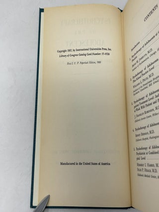 Psychotherapy of the Adolescent