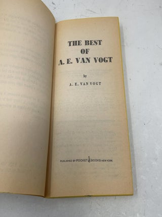 The Best Of A. E. Van Vogt