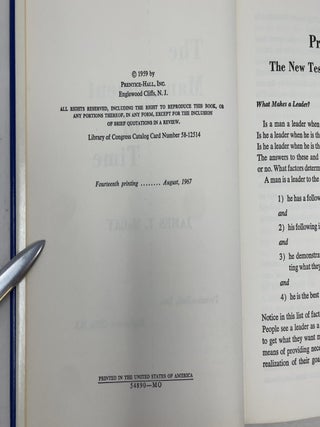 The Management of Time