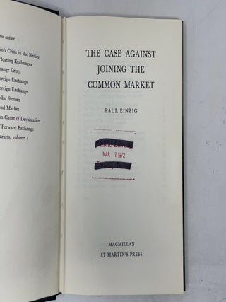 The Case Against Joining the Common Market