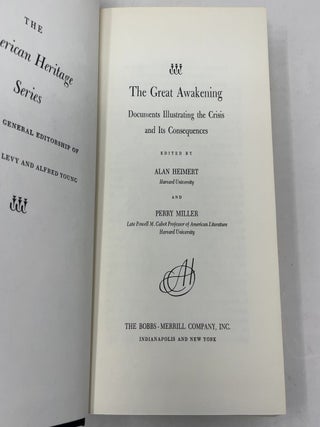 The Great Awakening (The American Heritage Series)