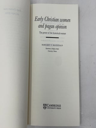 Early Christian Women Pagan Opinion