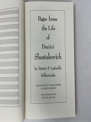 Pages from the Life of Dmitri Shostakovich