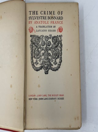 The Crime of Sylvestre Bonnard