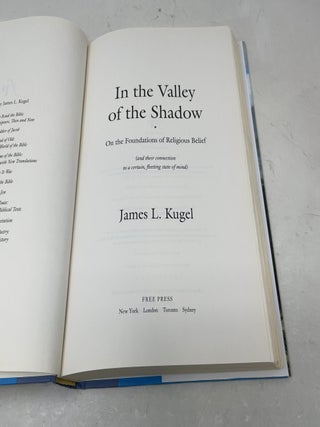 In the Valley of the Shadow: On the Foundations of Religious Belief