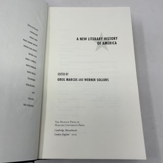 A New Literary History of America
