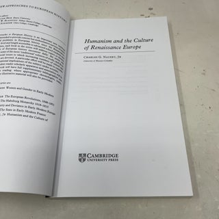 Humanism and the Culture of Renaissance Europe (New Approaches to European History, Series Number 6)