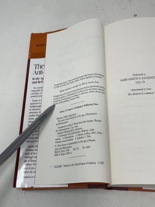 The Roots of Anti-Semitism: In the Age of Renaissance and Reformation