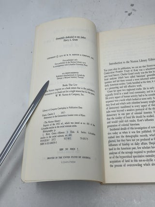 Democracy in the Connecticut frontier town of Kent (The Norton library, N639)