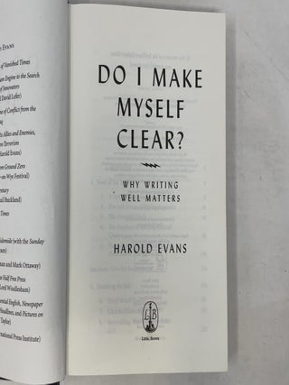 Do I Make Myself Clear?