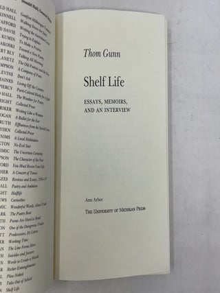 Shelf Life: Essays, Memoirs, and an Interview (Poets On Poetry)
