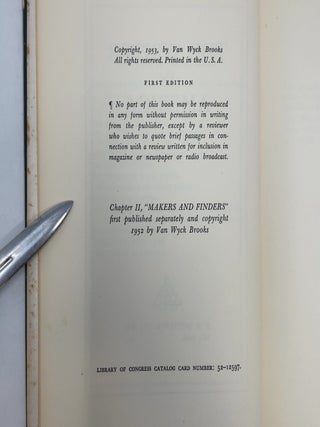 The Writer in America