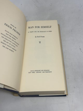 Man for Himself: An Inquiry into the Psychology of Ethics