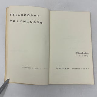 Philosophy of Language (Foundation of Philosophy Series)