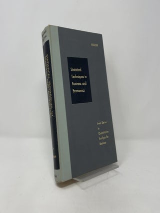 Item #402623 Statistical Techniques in Business and Economics. Robert D. Mason