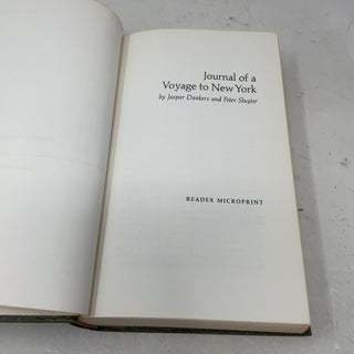 Journal of a Voyage to New York (Great Americana)