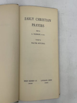 Early Christian Prayers