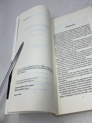 Plutarco Elías Calles : correspondencia personal, 1919-1945, I (Spanish Edition)