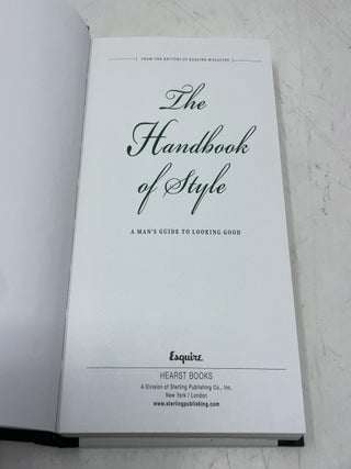 Esquire The Handbook of Style: A Man's Guide to Looking Good