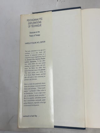 Psychoanalytic Explorations of Technique: Discourse on the Theory of Therapy