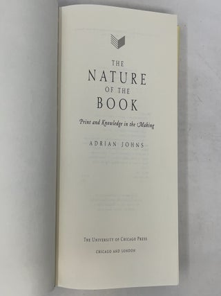 The Nature of the Book: Print and Knowledge in the Making
