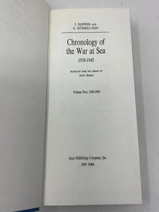Chronology of the War at Sea, 1939-1945: Volume 2, 1943-1945