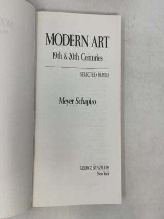 Modern Art: Nineteenth and Twentieth Centuries