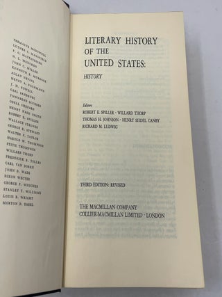 Literary History of the United States