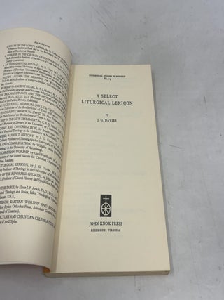 A Select Liturgical Lexicon