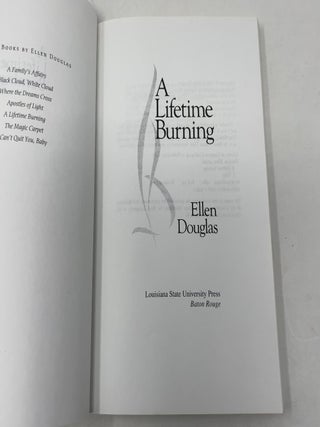 A Lifetime Burning