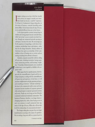 The Age of Access: The New Culture of Hypercapitalism, Where All of Life Is a Paid-For Experience