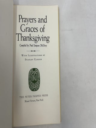 Prayers and Graces of Thanksgiving